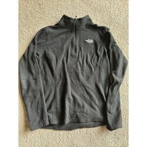 The North Face Women's Size Medium Black fleece 1/4 Zip Pull Over Sweater